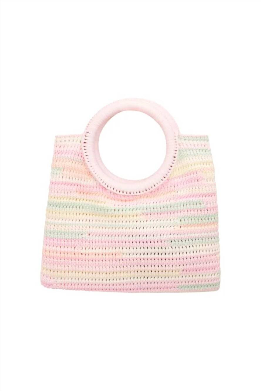 NEW LOVESHACKFANCY women's velle pouch in tropical swirl